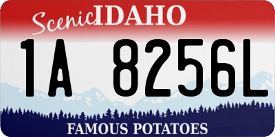 ID license plate 1A8256L