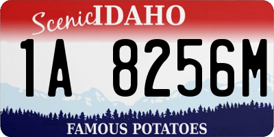 ID license plate 1A8256M