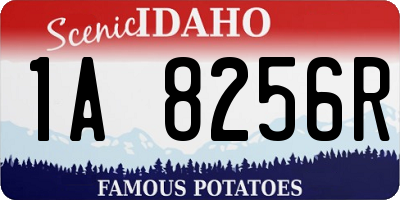 ID license plate 1A8256R