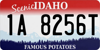 ID license plate 1A8256T