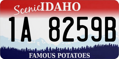 ID license plate 1A8259B