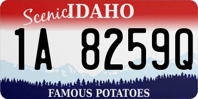 ID license plate 1A8259Q