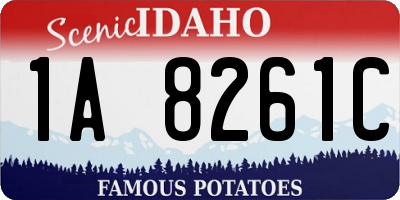 ID license plate 1A8261C