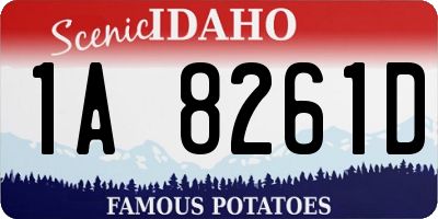 ID license plate 1A8261D