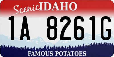 ID license plate 1A8261G