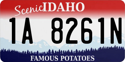 ID license plate 1A8261N