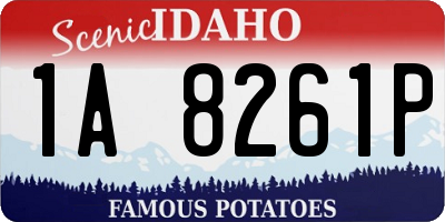 ID license plate 1A8261P