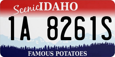 ID license plate 1A8261S