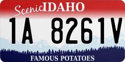 ID license plate 1A8261V