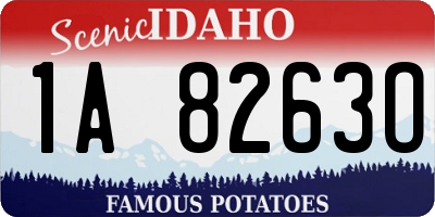ID license plate 1A8263O