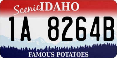 ID license plate 1A8264B