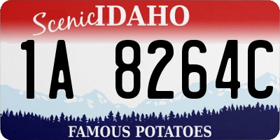 ID license plate 1A8264C
