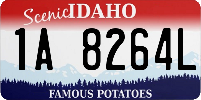 ID license plate 1A8264L