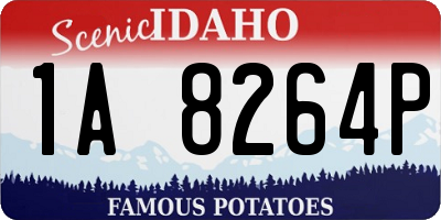 ID license plate 1A8264P