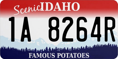 ID license plate 1A8264R