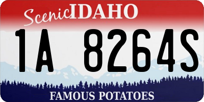 ID license plate 1A8264S