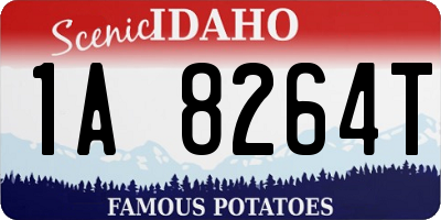 ID license plate 1A8264T