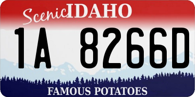 ID license plate 1A8266D
