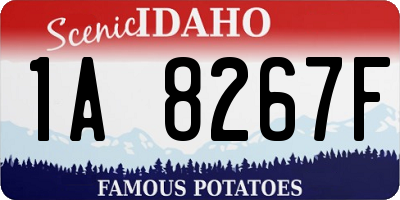 ID license plate 1A8267F