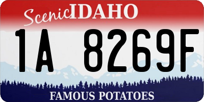 ID license plate 1A8269F