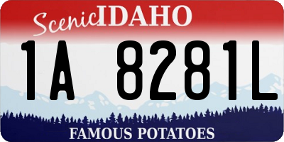 ID license plate 1A8281L