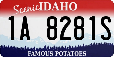 ID license plate 1A8281S
