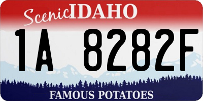 ID license plate 1A8282F