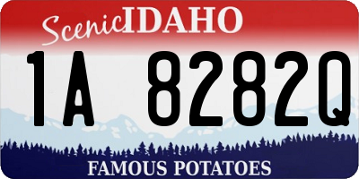ID license plate 1A8282Q