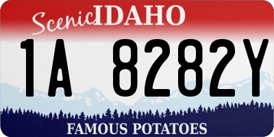 ID license plate 1A8282Y