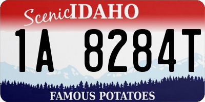 ID license plate 1A8284T