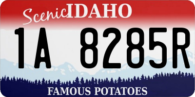 ID license plate 1A8285R