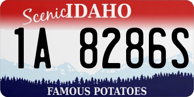 ID license plate 1A8286S