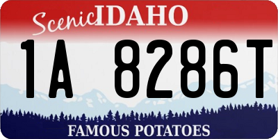 ID license plate 1A8286T