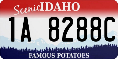 ID license plate 1A8288C