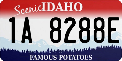 ID license plate 1A8288E