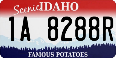 ID license plate 1A8288R