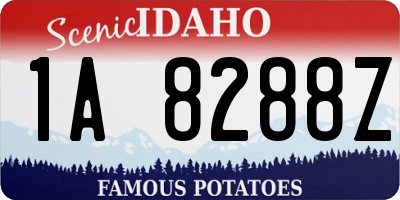 ID license plate 1A8288Z