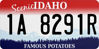 ID license plate 1A8291R