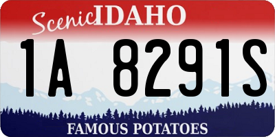 ID license plate 1A8291S