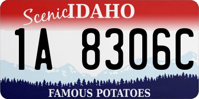 ID license plate 1A8306C