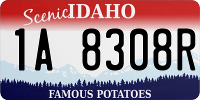 ID license plate 1A8308R