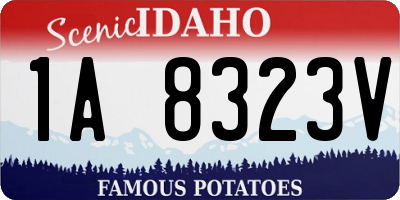 ID license plate 1A8323V