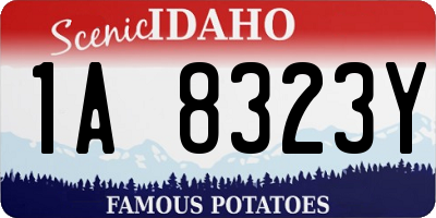 ID license plate 1A8323Y