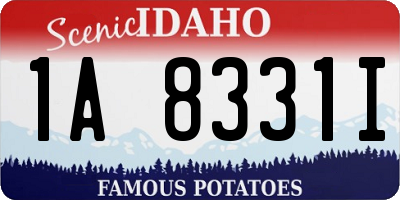 ID license plate 1A8331I