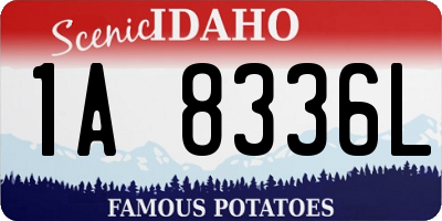 ID license plate 1A8336L