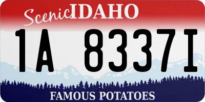 ID license plate 1A8337I