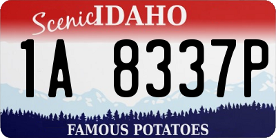 ID license plate 1A8337P