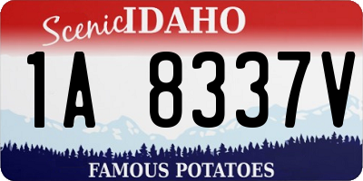 ID license plate 1A8337V