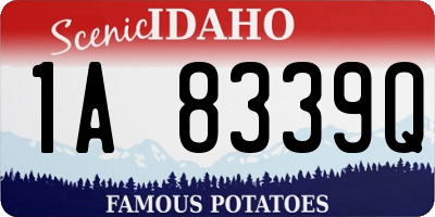 ID license plate 1A8339Q