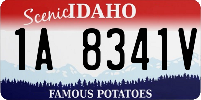 ID license plate 1A8341V